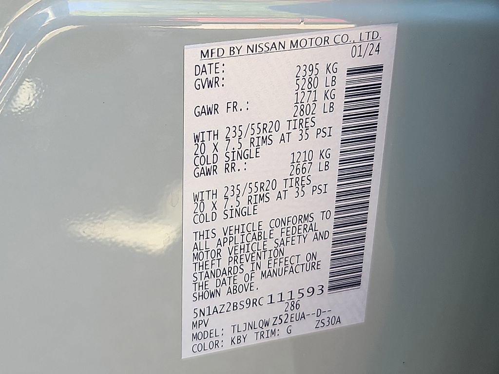 Certified 2024 Nissan Murano SV w/ SV Midnight Edition Package AWD/4WD image 27
