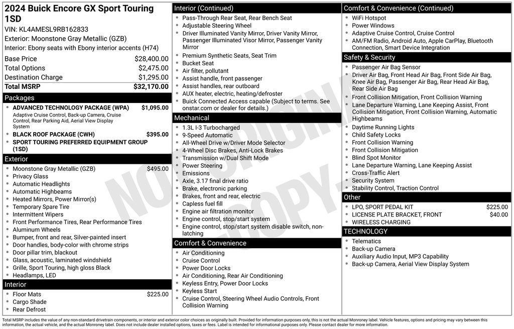 Used 2024 Buick Encore GX Sport Touring w/ Advanced Technology Package image 37