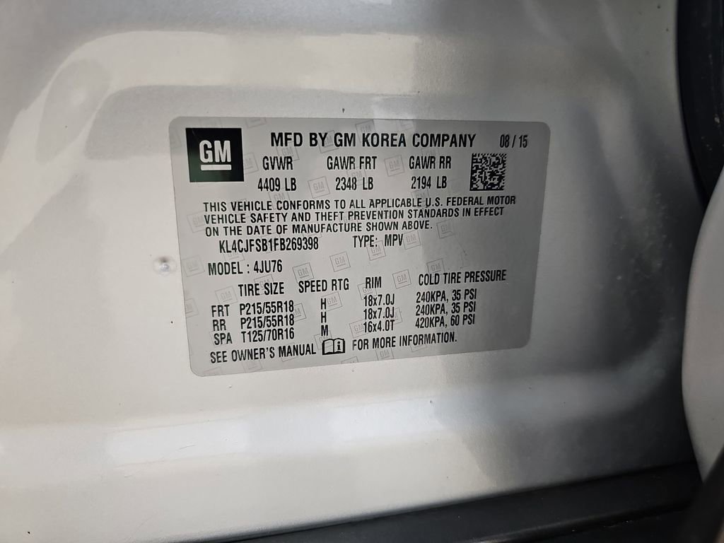 Certified 2015 Buick Encore Convenience image 41