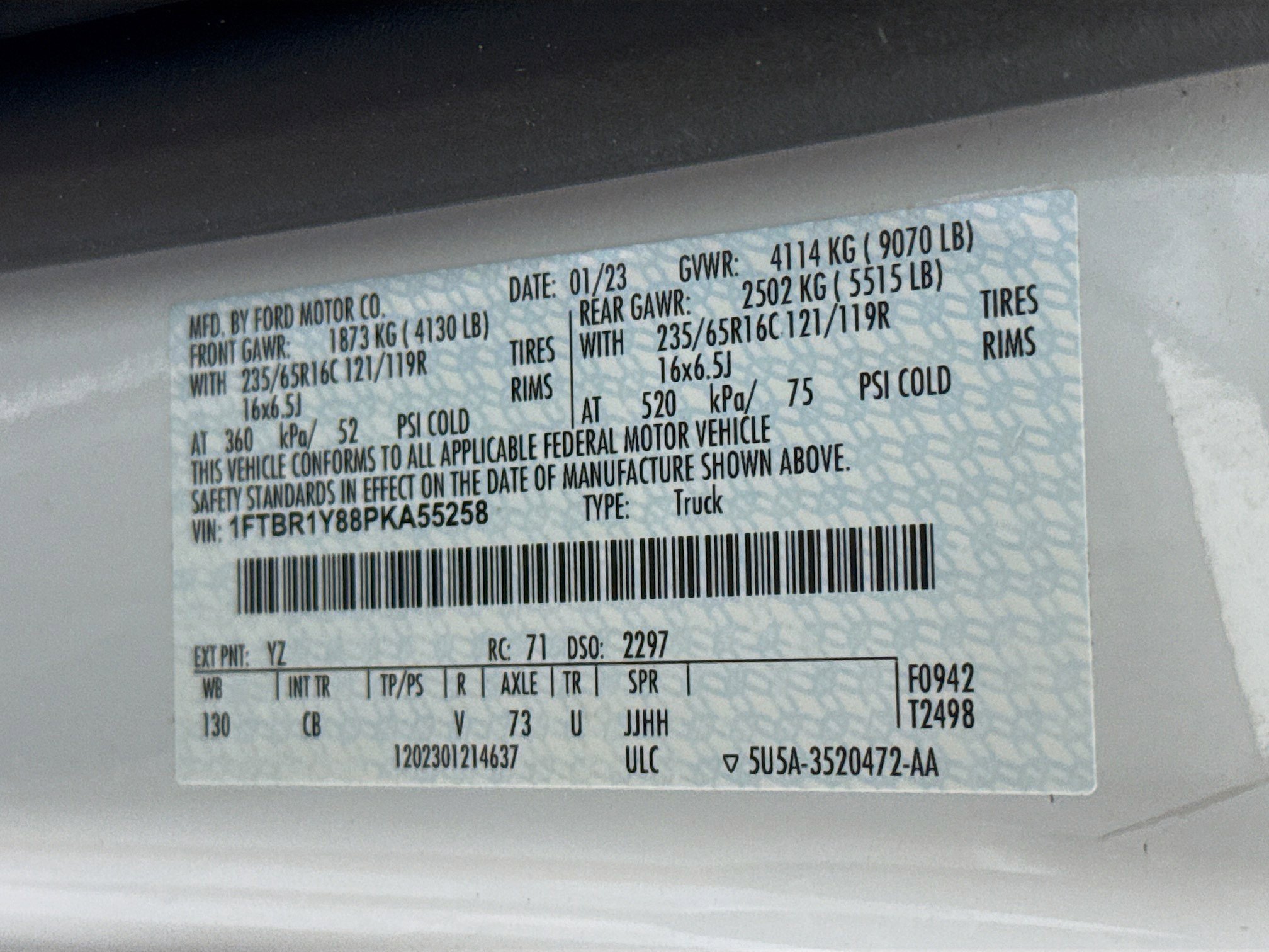 Used 2023 Ford Transit 250 Low Roof w/ Exterior Upgrade Package image 34