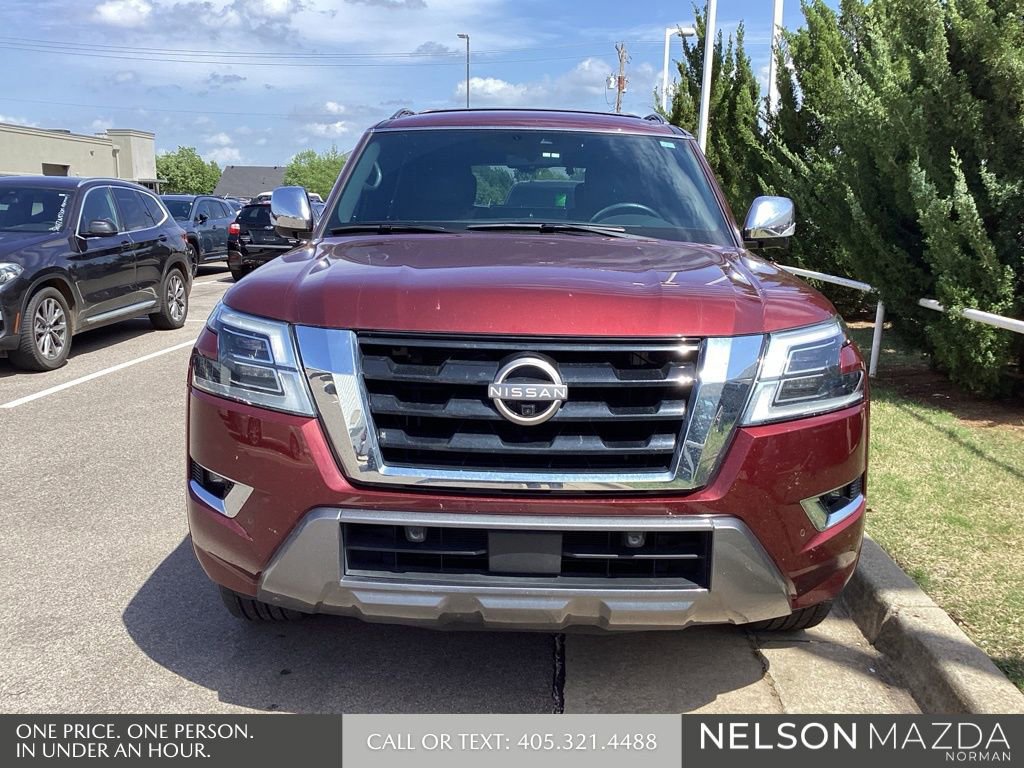 Used 2021 Nissan Armada Platinum w/ Captain's Chairs Package image 2