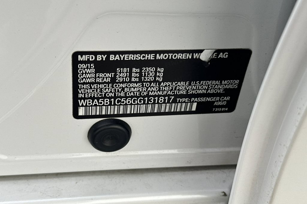 Used 2016 BMW 535i Sedan RWD image 34