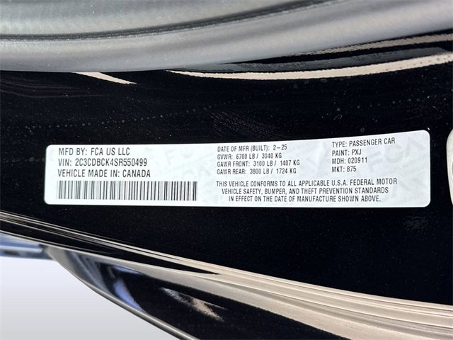 New 2025 Dodge Charger R/T w/ Quick Order Package 25M R/T image 16