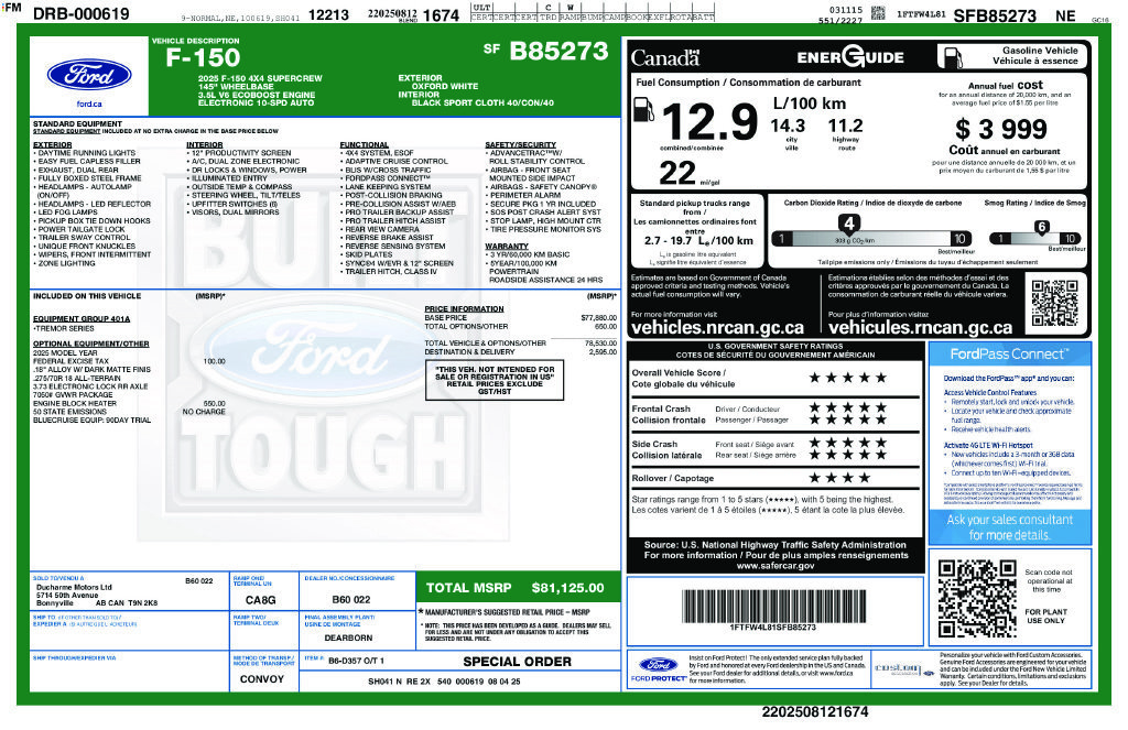 Certified 2025 Ford F150 Tremor AWD/4WD image 46