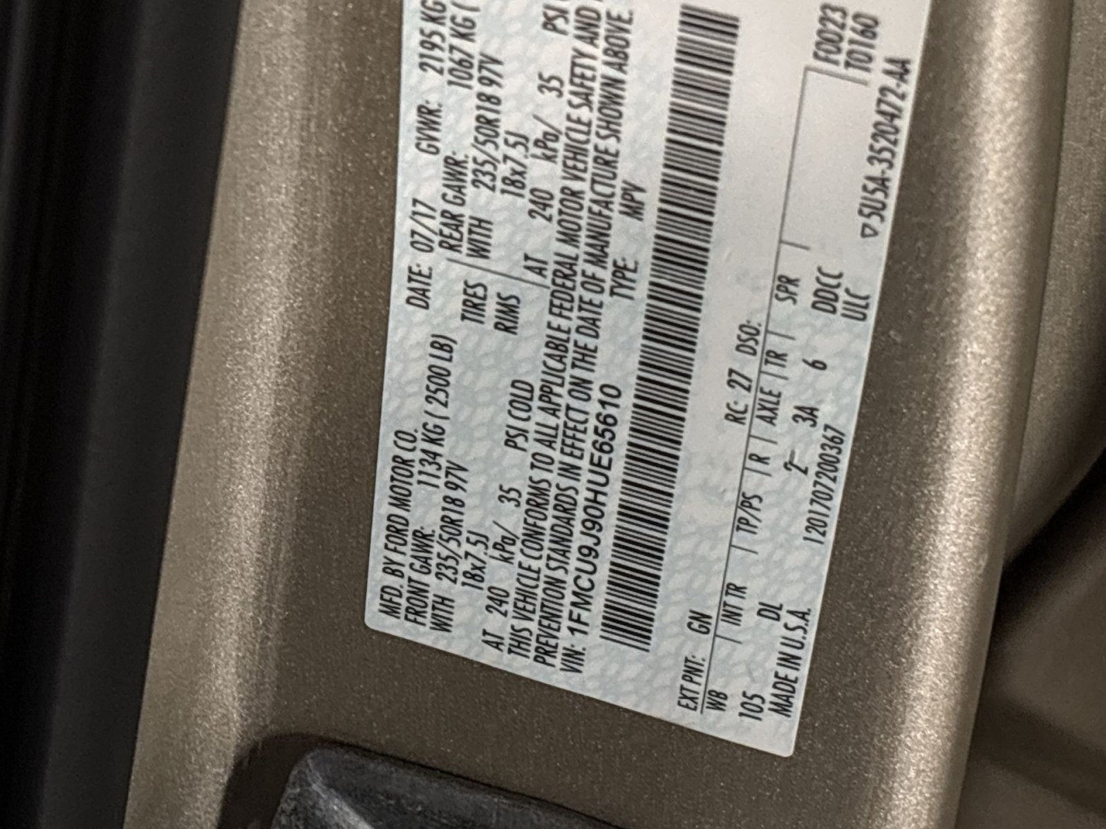 Used 2017 Ford Escape Titanium AWD/4WD image 24
