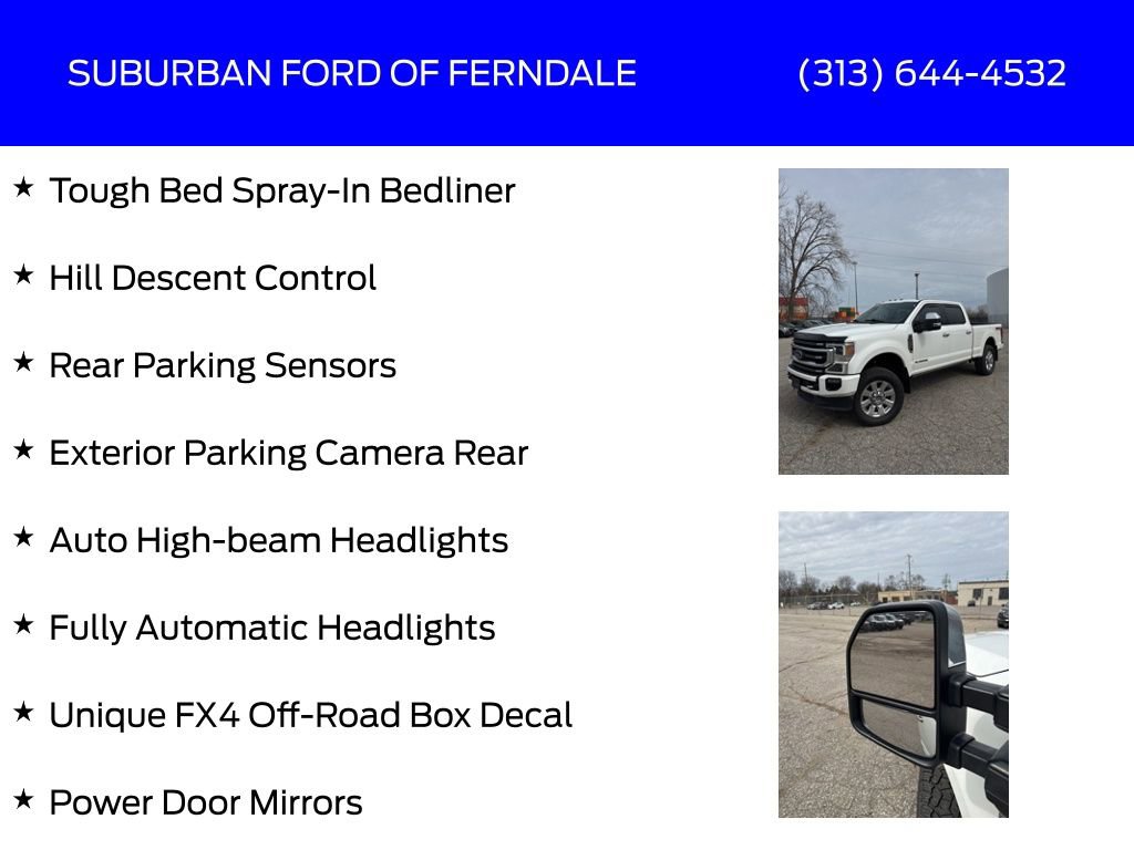 Used 2020 Ford F350 Platinum w/ FX4 Off-Road Package image 13