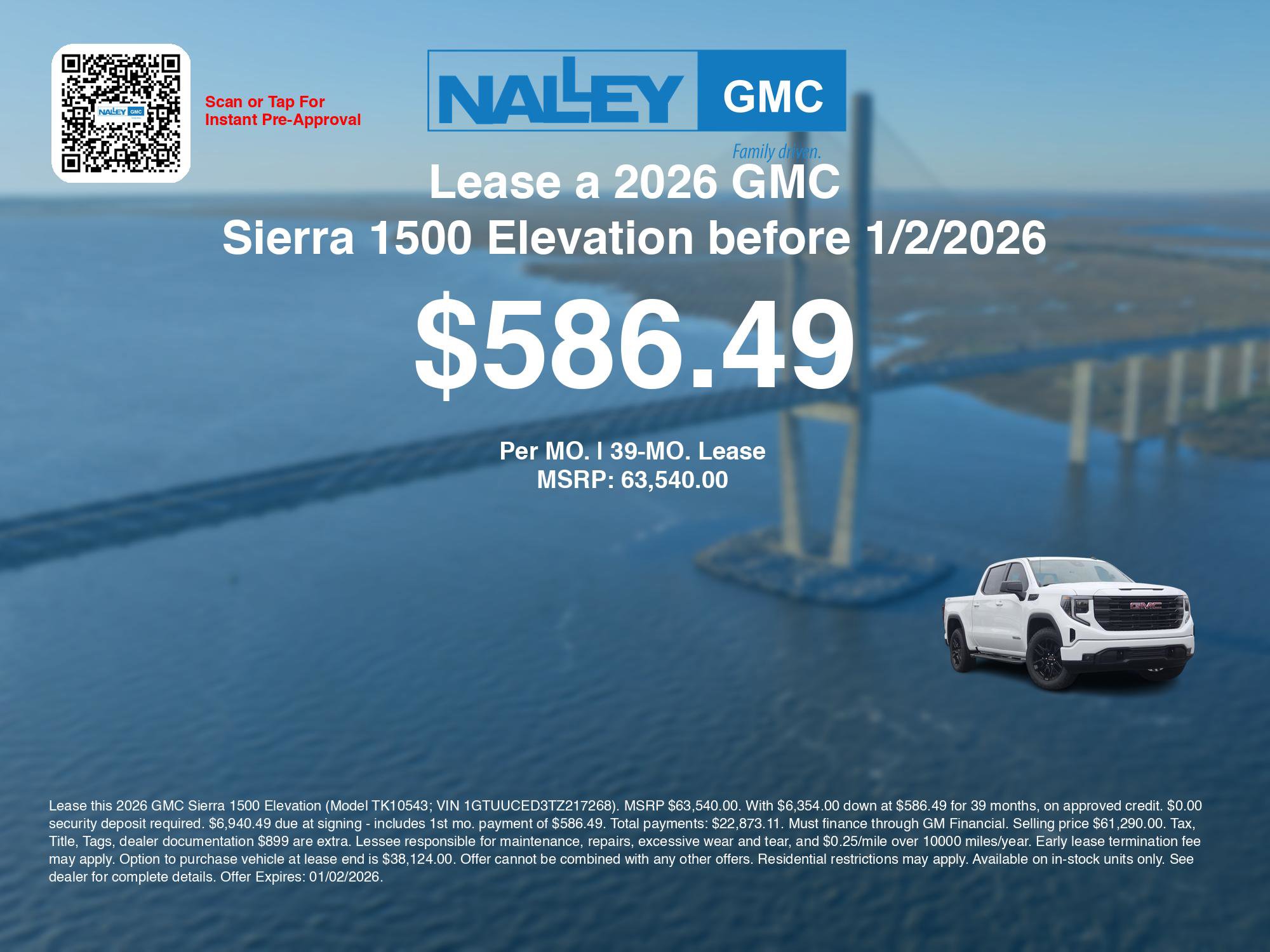 New 2026 GMC Sierra 1500 Elevation w/ X31 Off-Road Package image 3