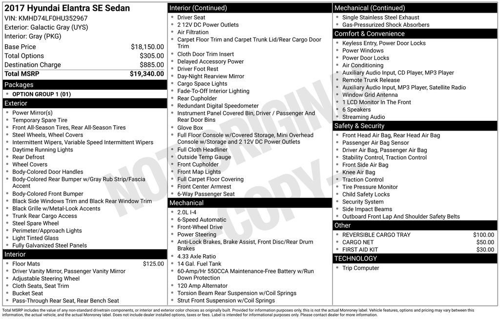 Used 2017 Hyundai Elantra SE image 34