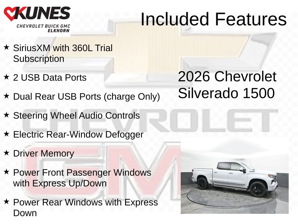 New 2026 Chevrolet Silverado 1500 High Country AWD/4WD image 3