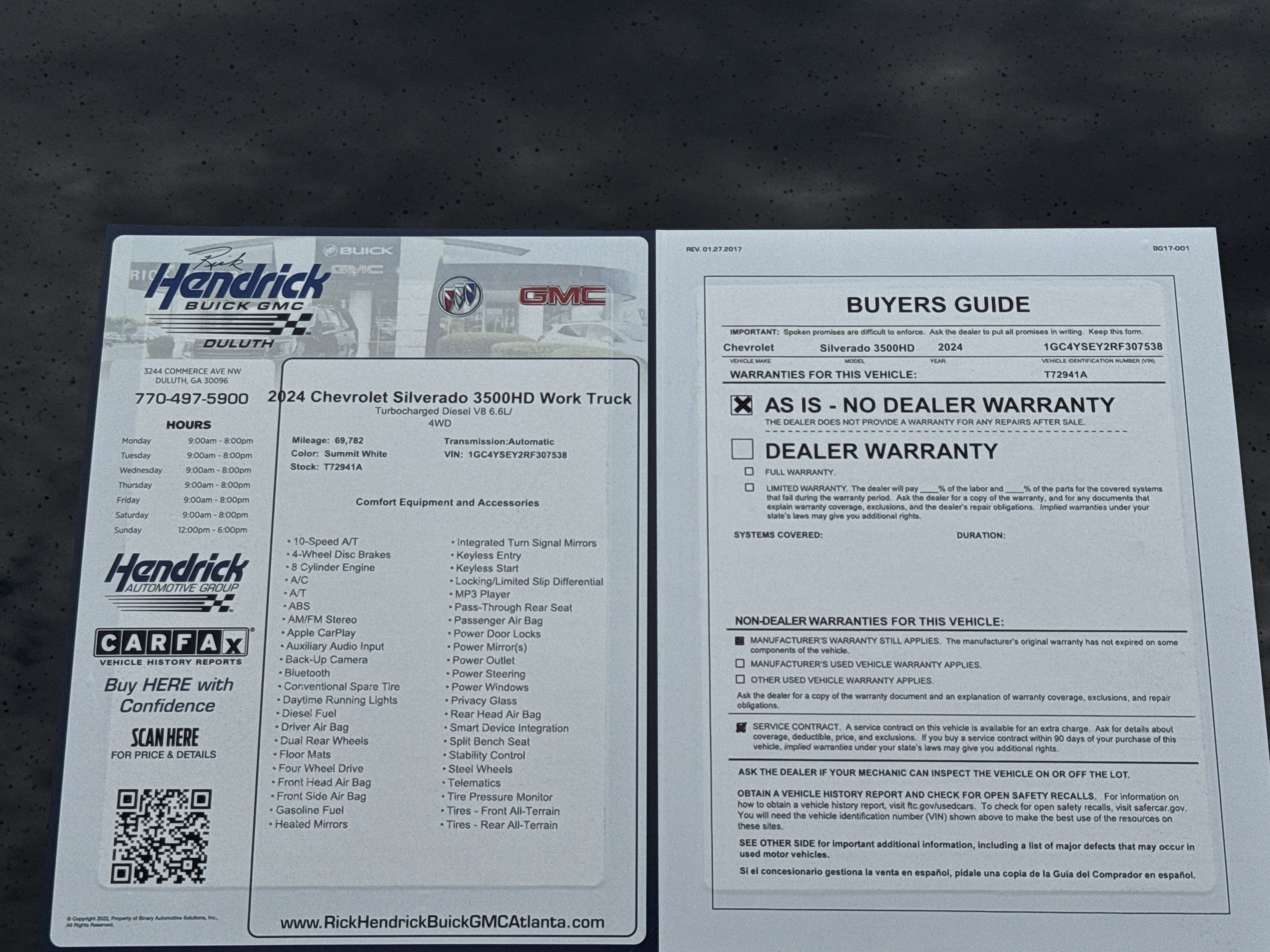 Used 2024 Chevrolet Silverado 3500 W/T AWD/4WD image 34