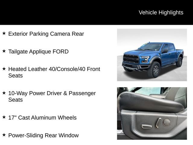 Used 2019 Ford F150 Raptor w/ Equipment Group 801A Mid image 15