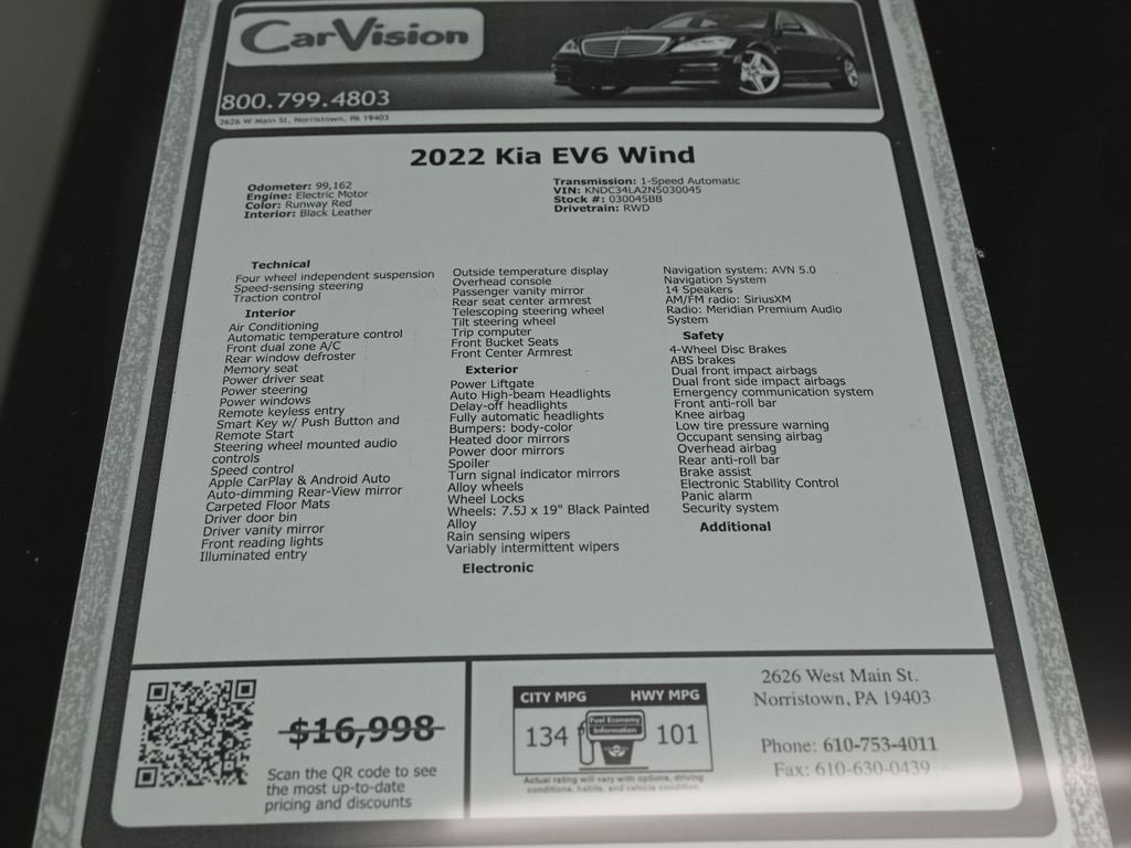 Used 2022 Kia EV6 Wind image 39