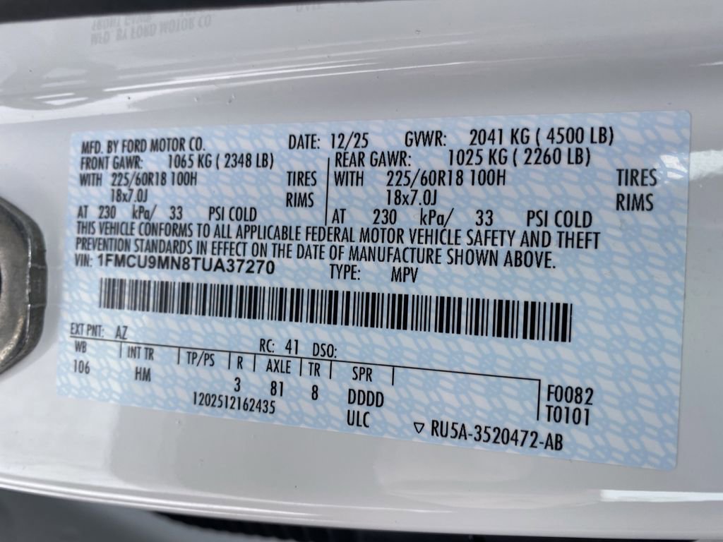 New 2026 Ford Escape ST-Line w/ Cold Weather Package image 46