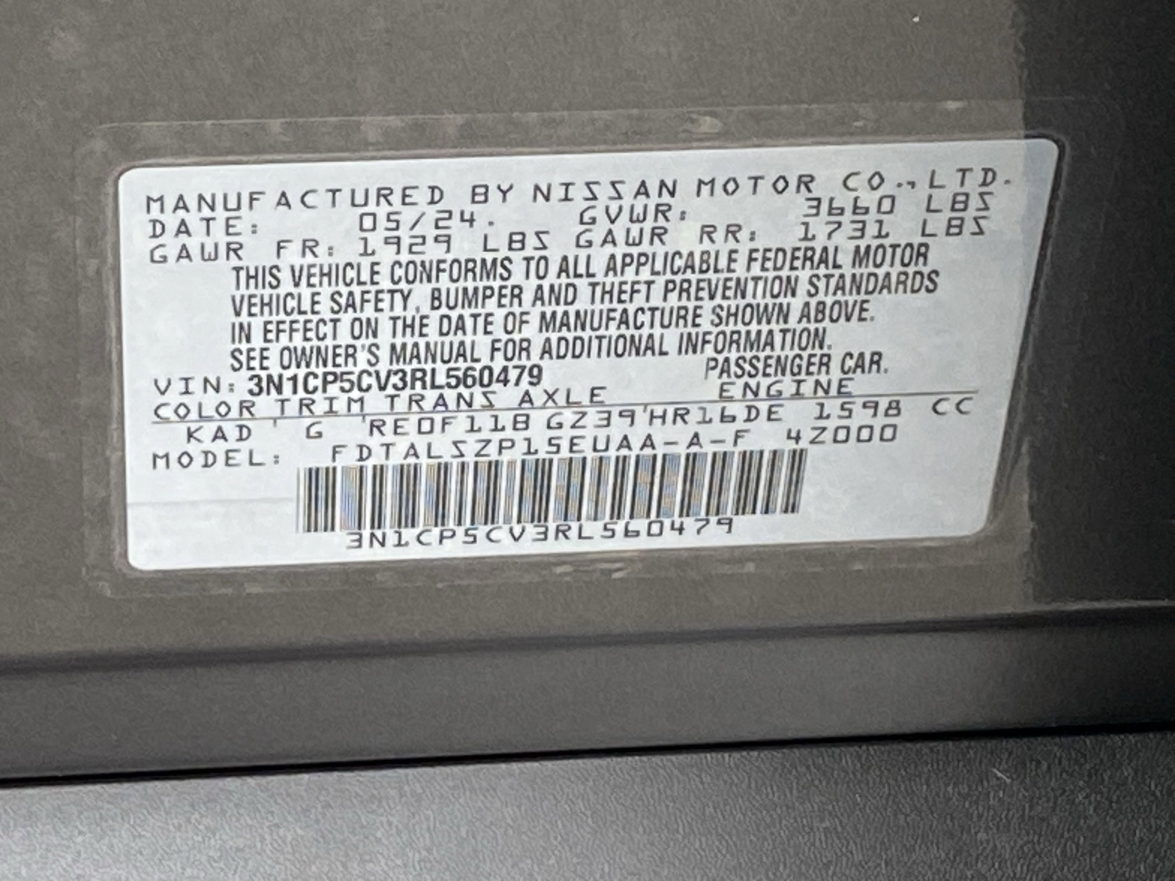 Certified 2024 Nissan Kicks SV FWD image 31