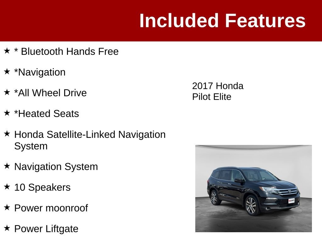 Used 2017 Honda Pilot Elite image 3
