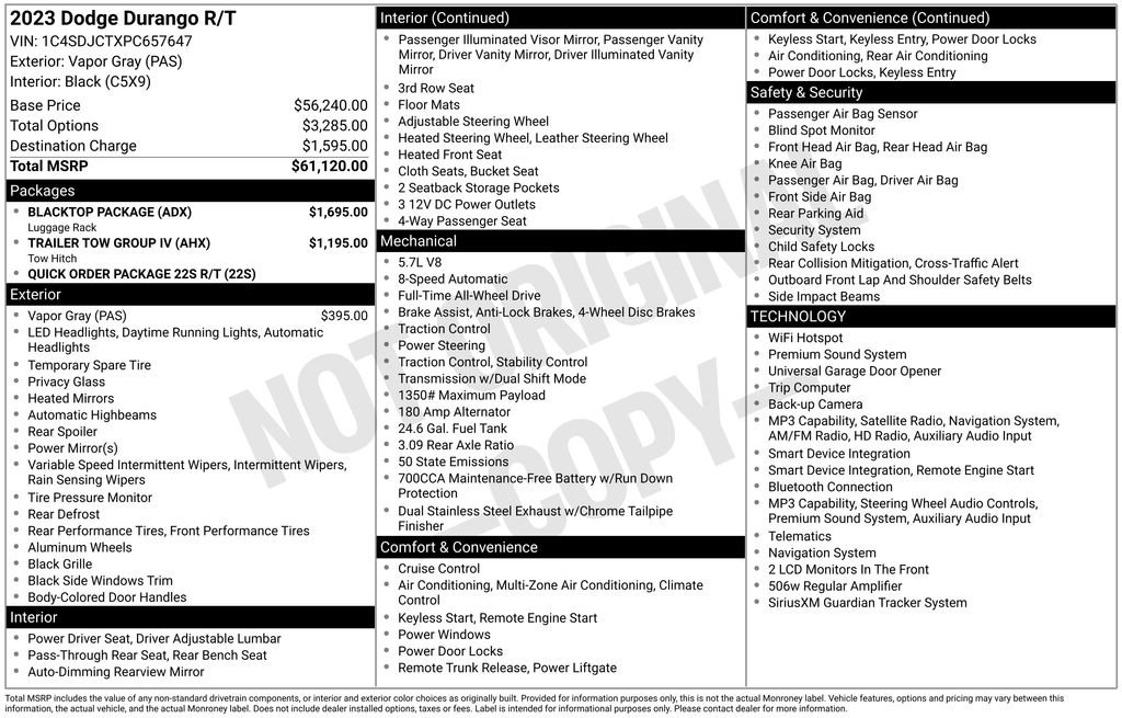 Certified 2023 Dodge Durango R/T w/ Blacktop Package AWD/4WD image 39