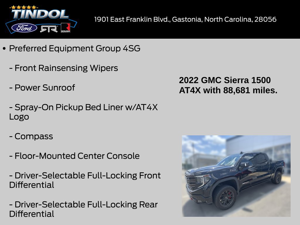 Used 2022 GMC Sierra 1500 AT4X AWD/4WD image 14