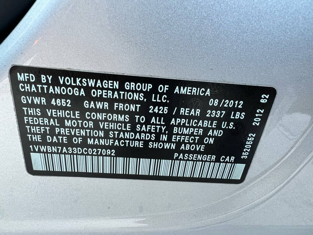 Used 2013 Volkswagen Passat TDI SE FWD image 33
