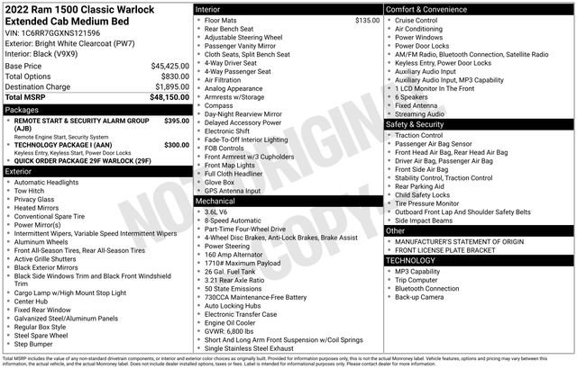Used 2022 RAM 1500 Classic Warlock AWD/4WD image 35