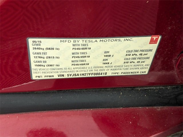 Used 2015 Tesla Model S 85D image 32