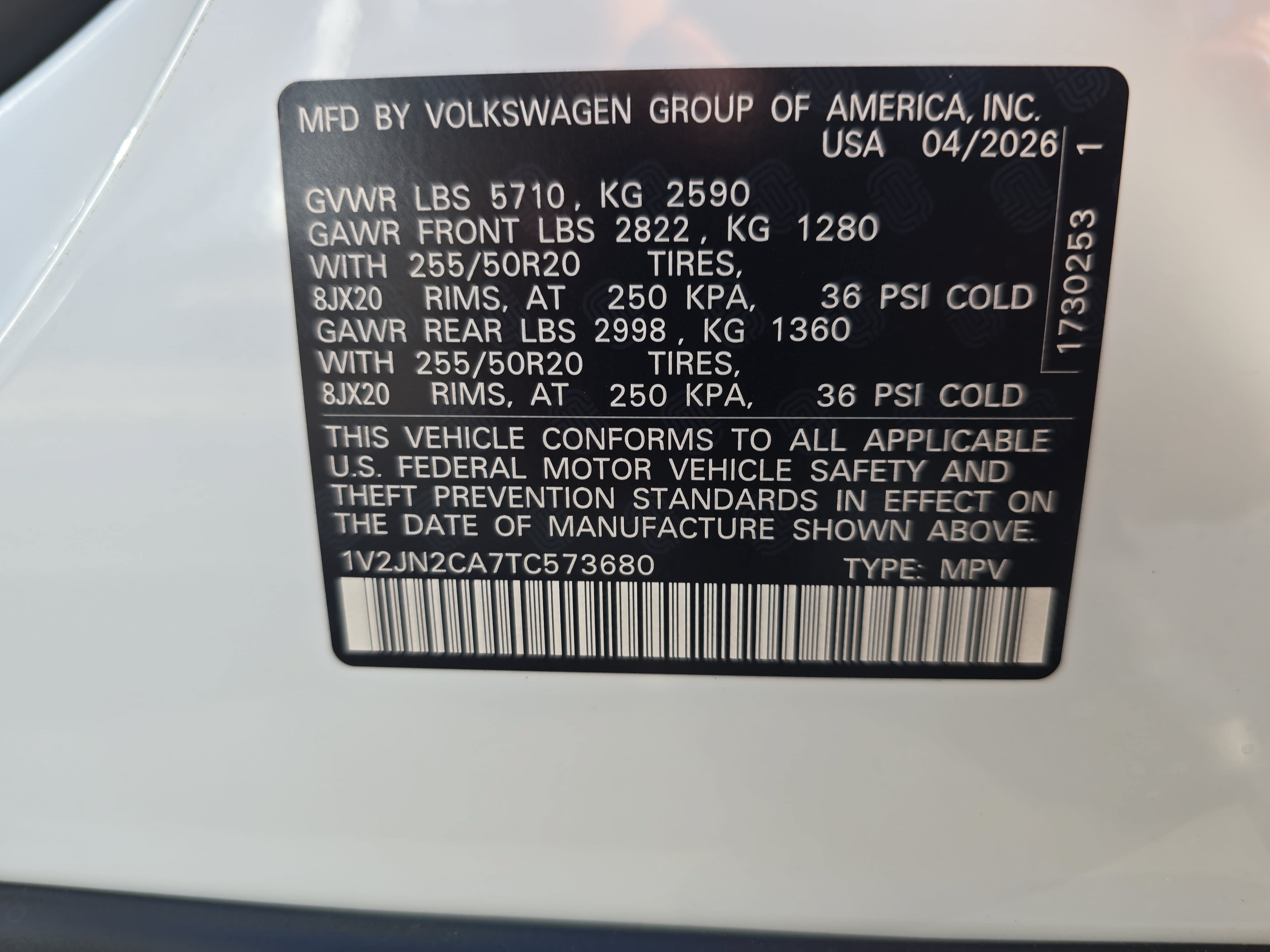 New 2026 Volkswagen Atlas SE FWD image 37