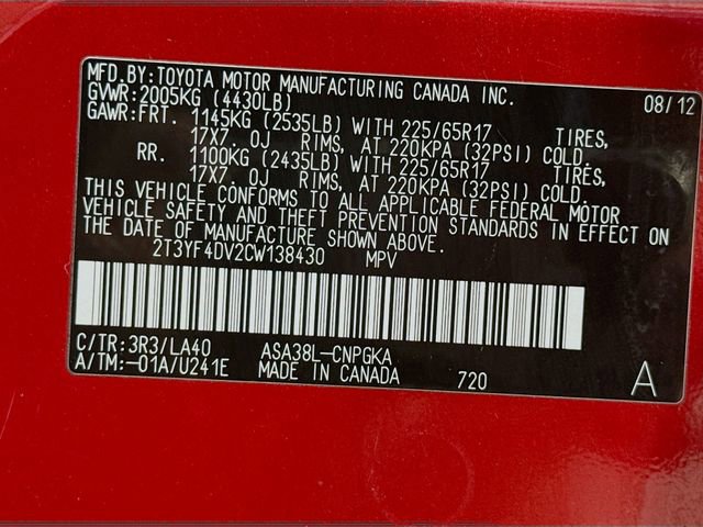 Used 2012 Toyota RAV4 Limited w/ Premium Plus Value Pkg FWD image 32