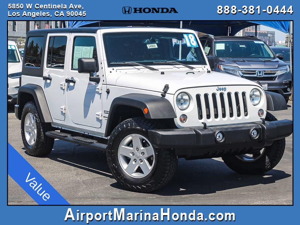 Used 2018 Jeep Wrangler Unlimited Sport S