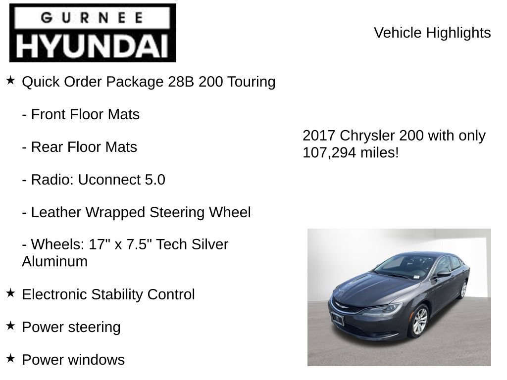 Used 2017 Chrysler 200 LX FWD image 7