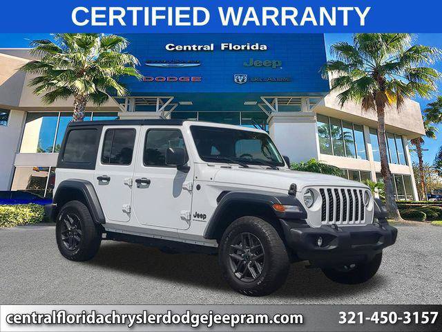 Certified 2024 Jeep Wrangler Unlimited Sport AWD/4WD image 1