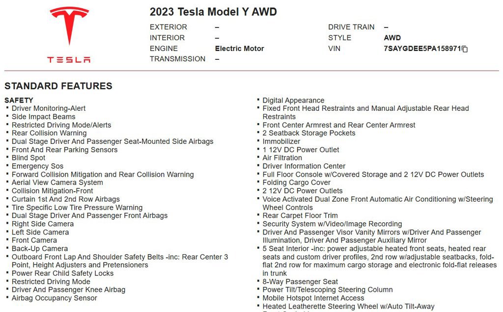Used 2023 Tesla Model Y AWD image 17