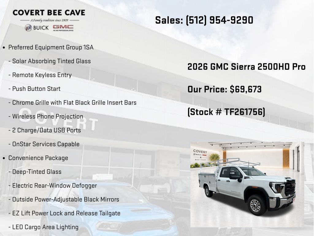 New 2026 GMC Sierra 2500 Pro w/ Convenience Package RWD image 7
