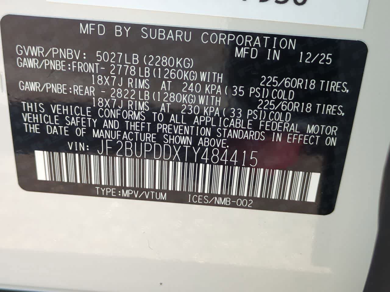 New 2026 Subaru Outback Limited AWD/4WD image 36