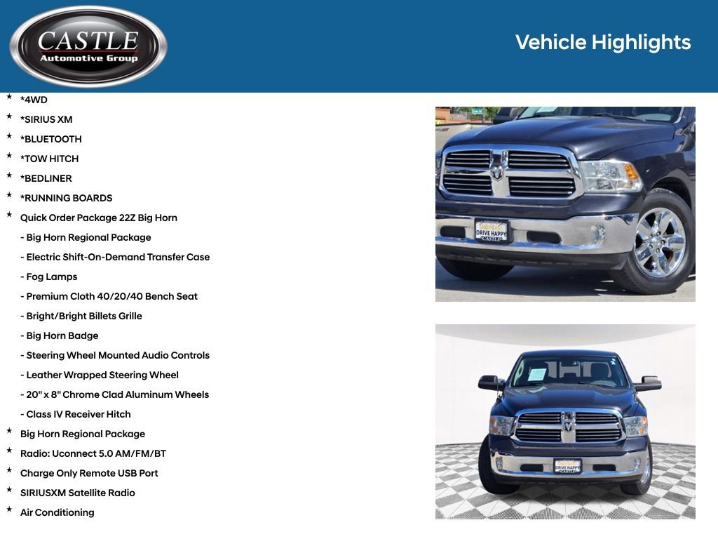 Used 2015 RAM 1500 Big Horn AWD/4WD image 3