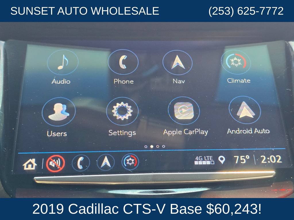 Used 2019 Cadillac CTS V w/ Carbon Fiber Package RWD image 32