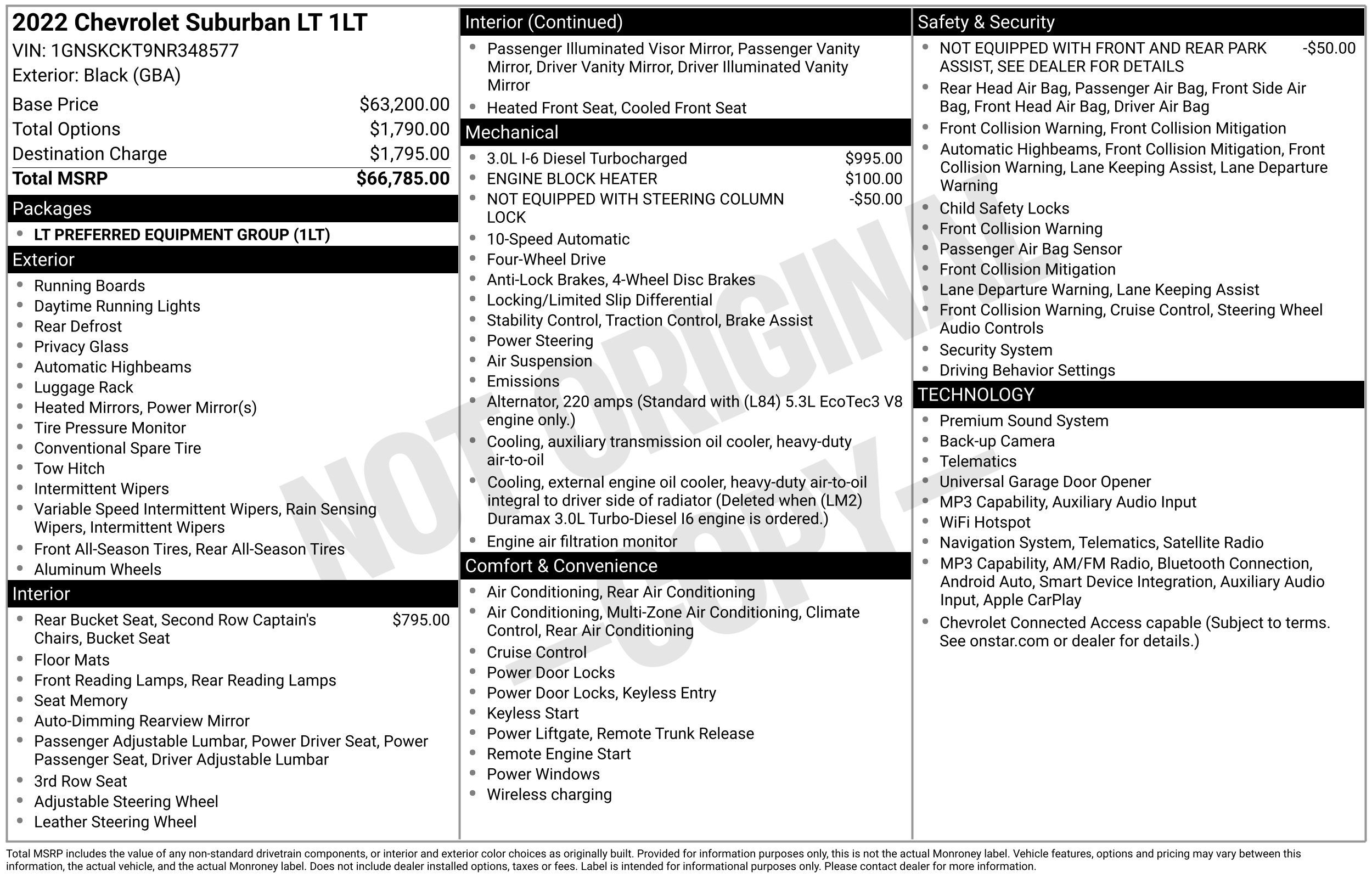 Used 2022 Chevrolet Suburban LT AWD/4WD image 2