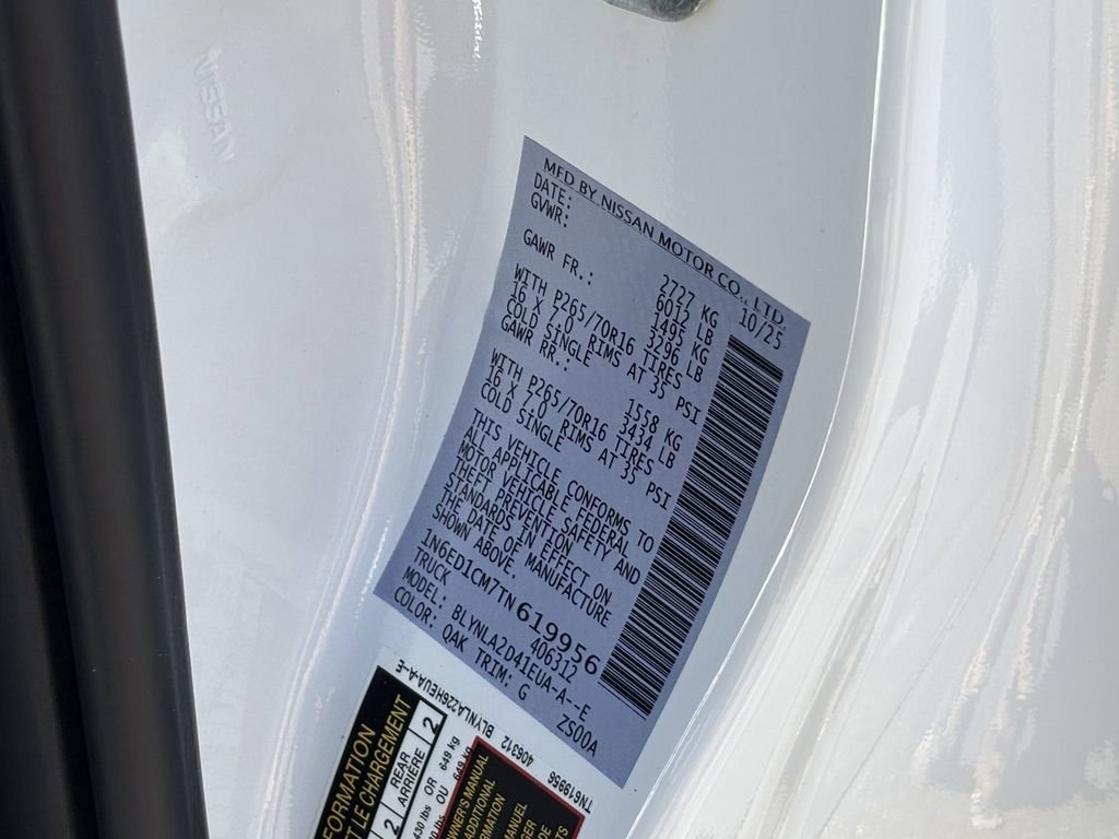 New 2026 Nissan Frontier S image 20