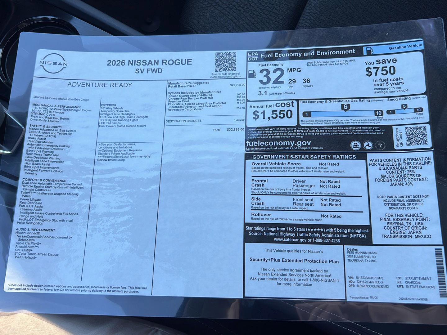 New 2026 Nissan Rogue SV image 29