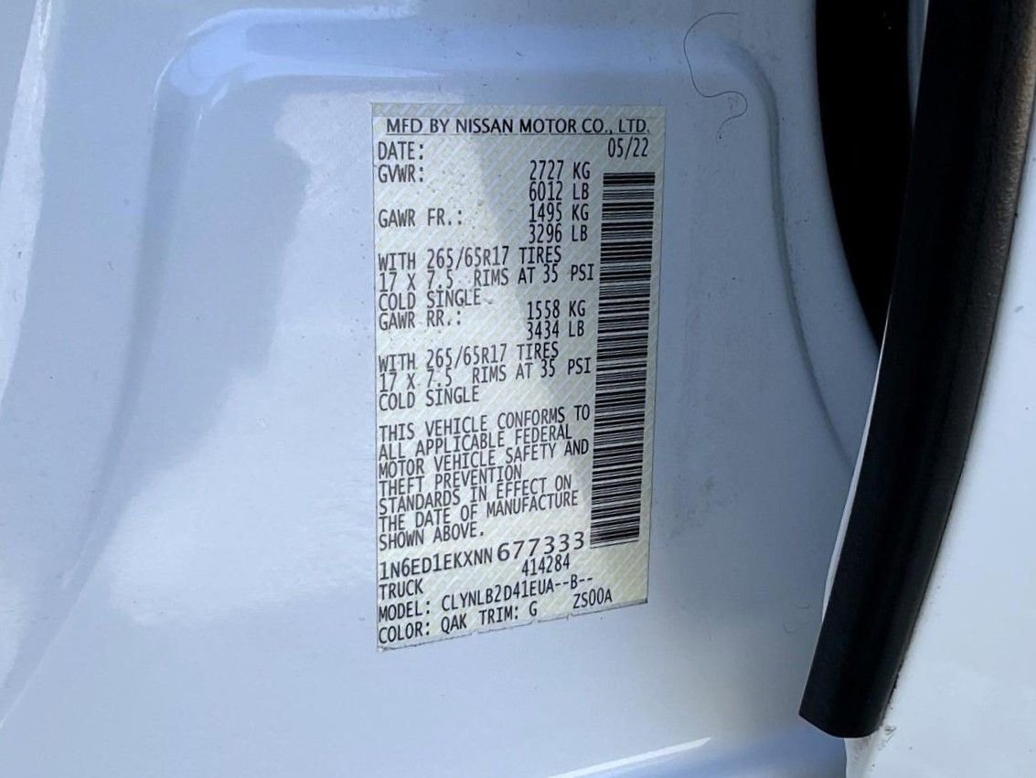 Used 2022 Nissan Frontier SV image 27