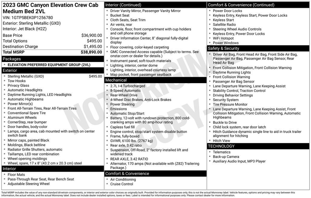 Used 2023 GMC Canyon Elevation image 26