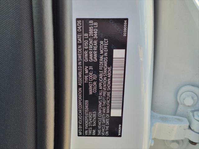 New 2026 Volvo XC90 B6 Plus w/ Protection Package AWD/4WD image 15