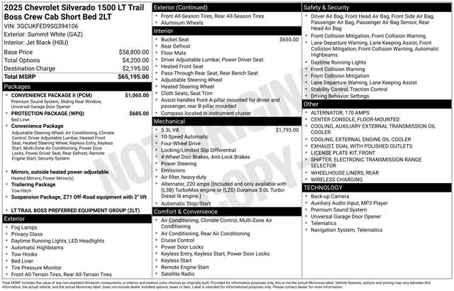 Used 2025 Chevrolet Silverado 1500 LT Trail Boss w/ Convenience Package II image 26