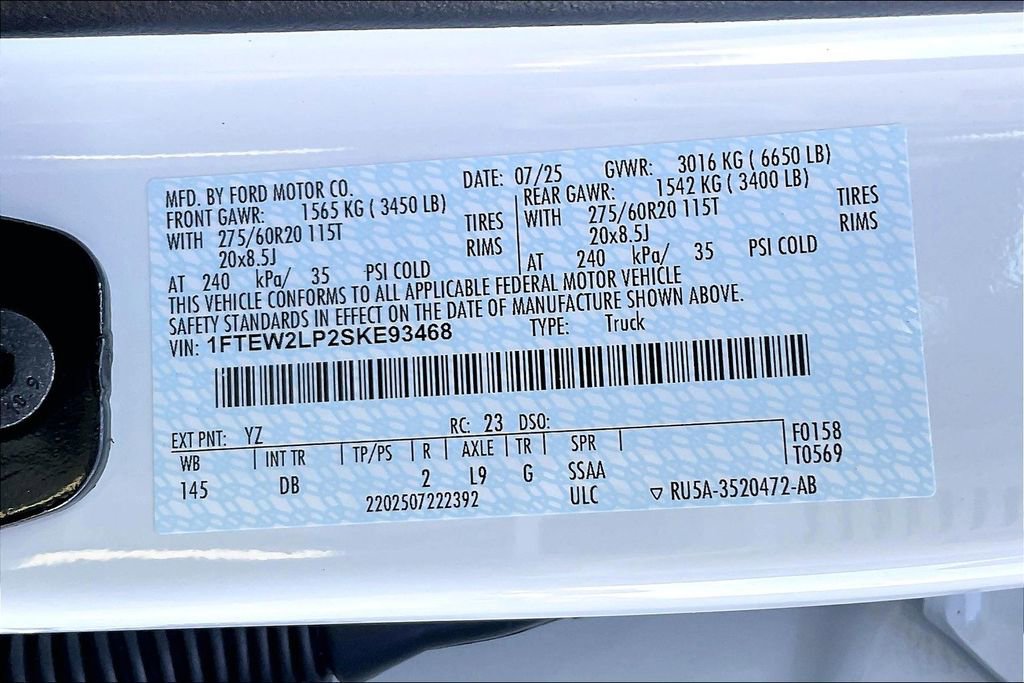 New 2025 Ford F150 STX w/ Equipment Group 200A image 13