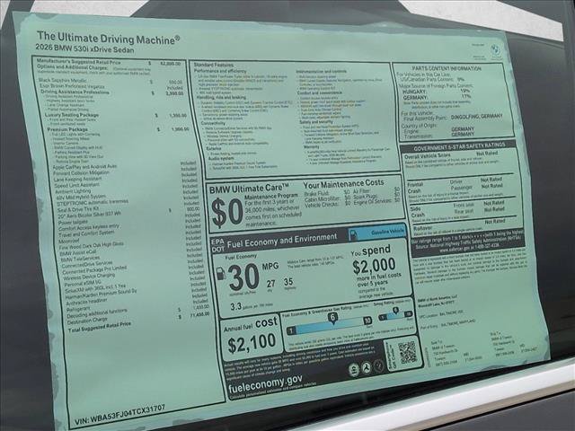 New 2026 BMW 530i xDrive AWD/4WD image 18