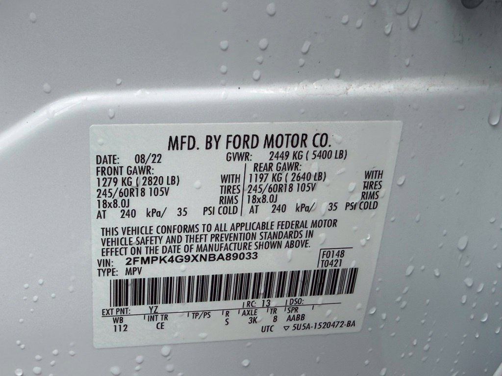 Certified 2022 Ford Edge SE AWD/4WD image 40