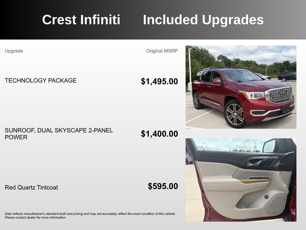 Used 2019 GMC Acadia Denali w/ Technology Package FWD image 5