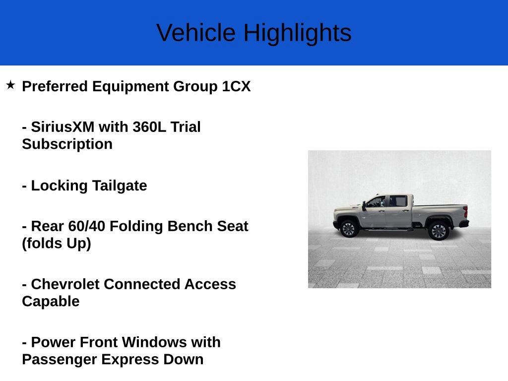 New 2026 Chevrolet Silverado 2500 Custom w/ Custom Value Package AWD/4WD image 2