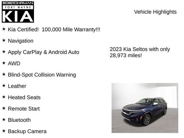 Certified 2023 Kia Seltos SX image 7