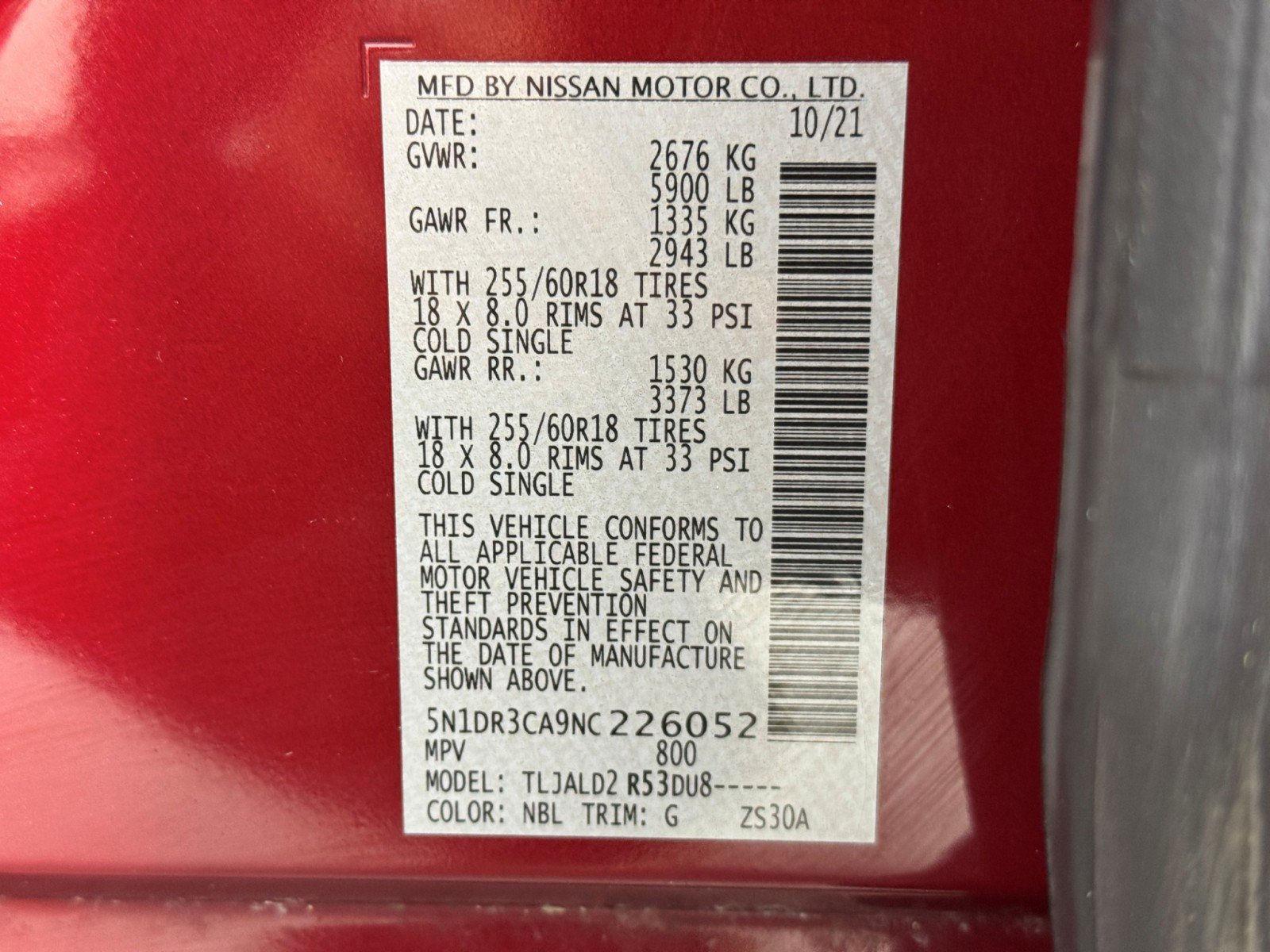 Used 2022 Nissan Pathfinder SL w/ Lighting Package (N92) image 46