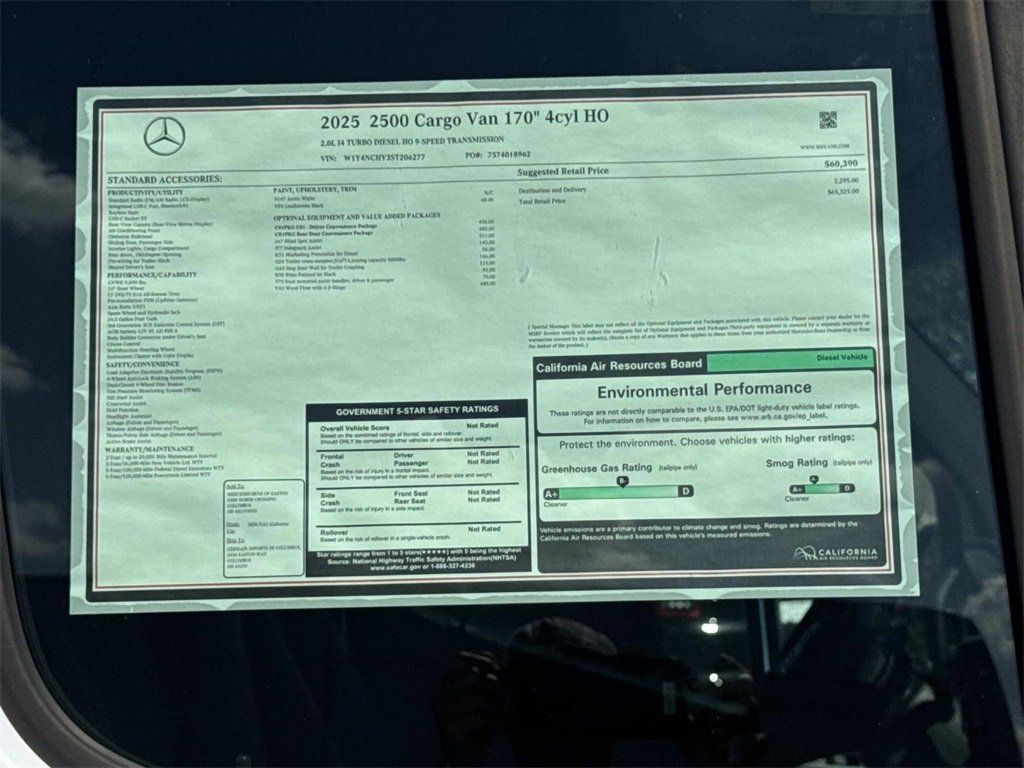 New 2025 Mercedes-Benz Sprinter 2500 image 9