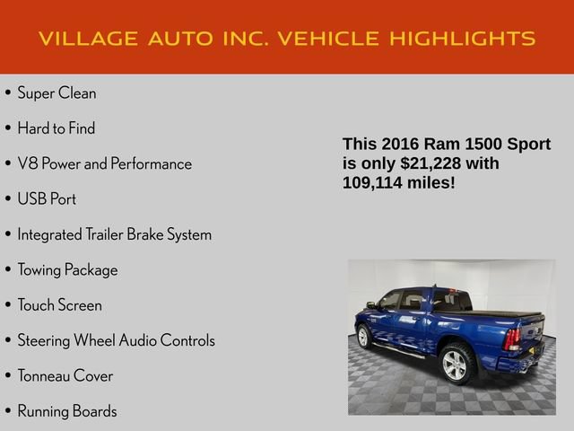 Used 2016 RAM 1500 Sport w/ Convenience Group AWD/4WD image 7
